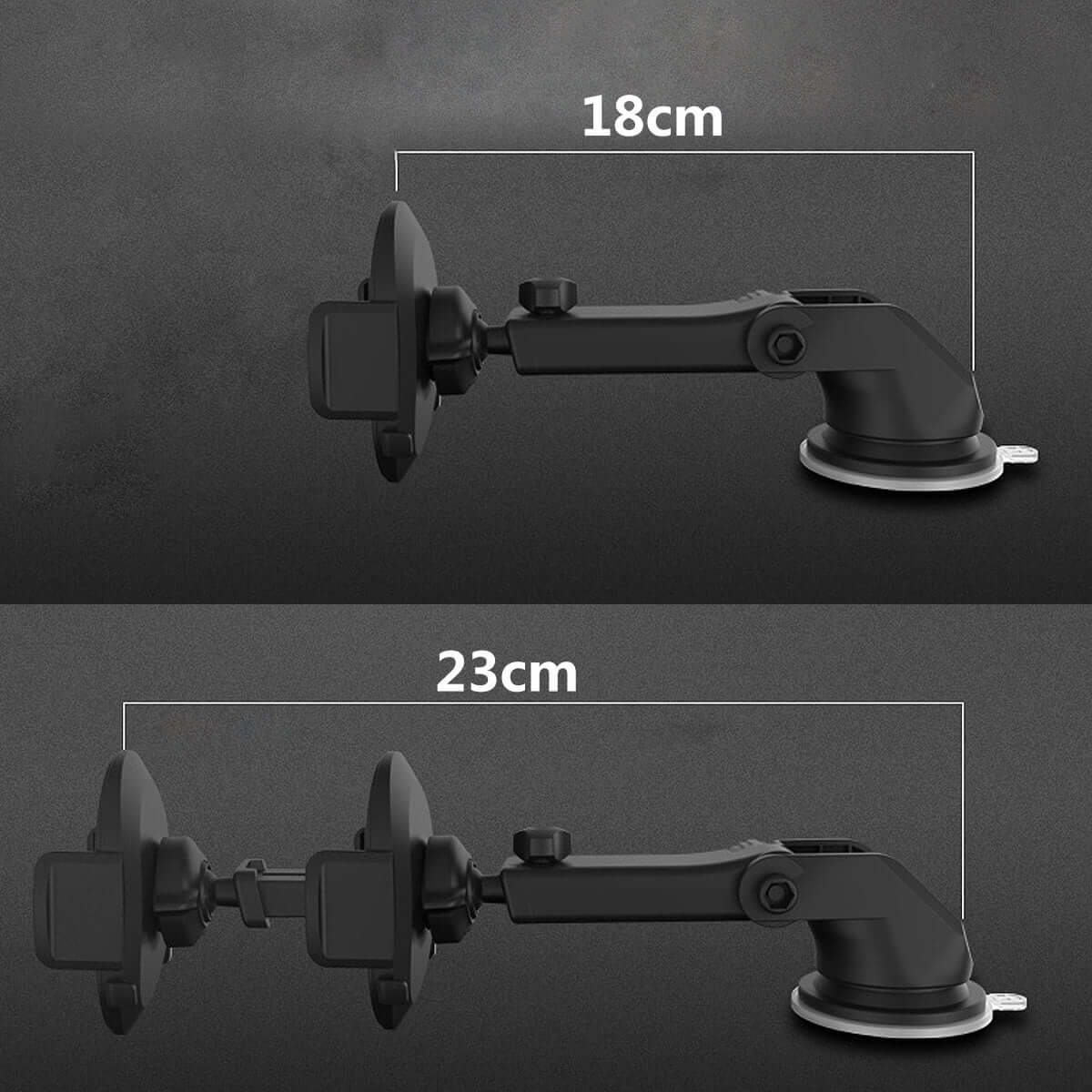 Car Phone Holder Long Rod Telescopic Car Dashboard Suction Cup Type - IceAndFire