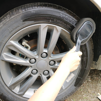 Car tire waxing long handle sponge brush - IceAndFire