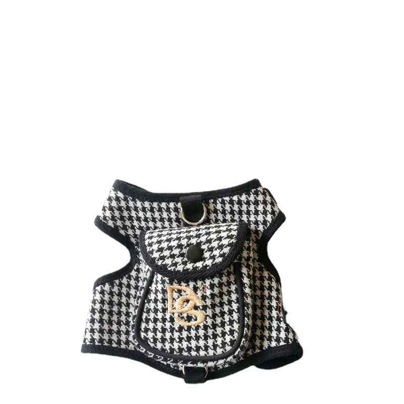Pet Vest Houndstooth Pet Suit - IceAndFire