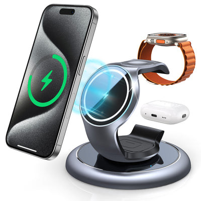 3-in-1 Wireless Charger Dock - IceAndFire