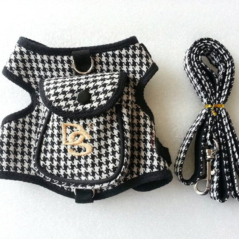 Pet Vest Houndstooth Pet Suit - IceAndFire