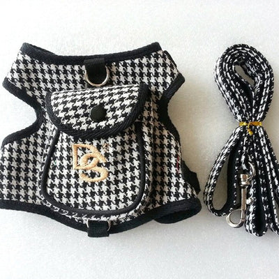 Pet Vest Houndstooth Pet Suit - IceAndFire