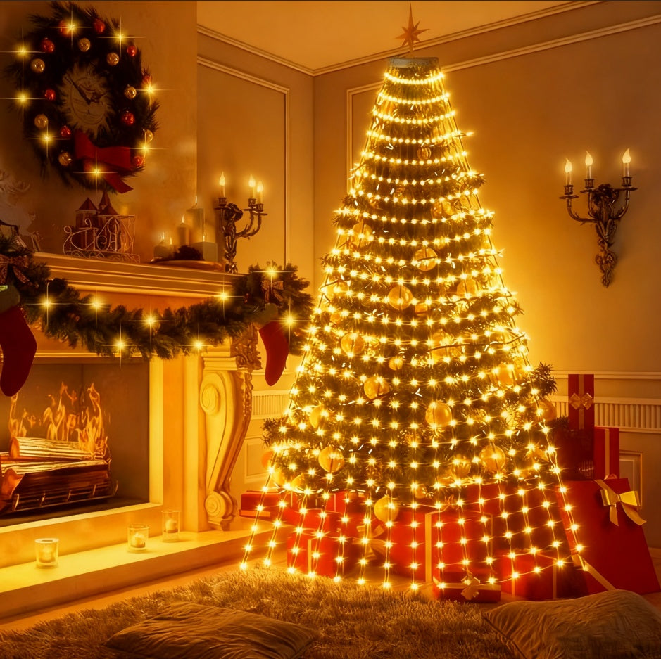 Christmas Tree Light Strings, LED Light Strings With Remote Control, Colorful Lights, Warm White Light Strings, Christmas Decorations