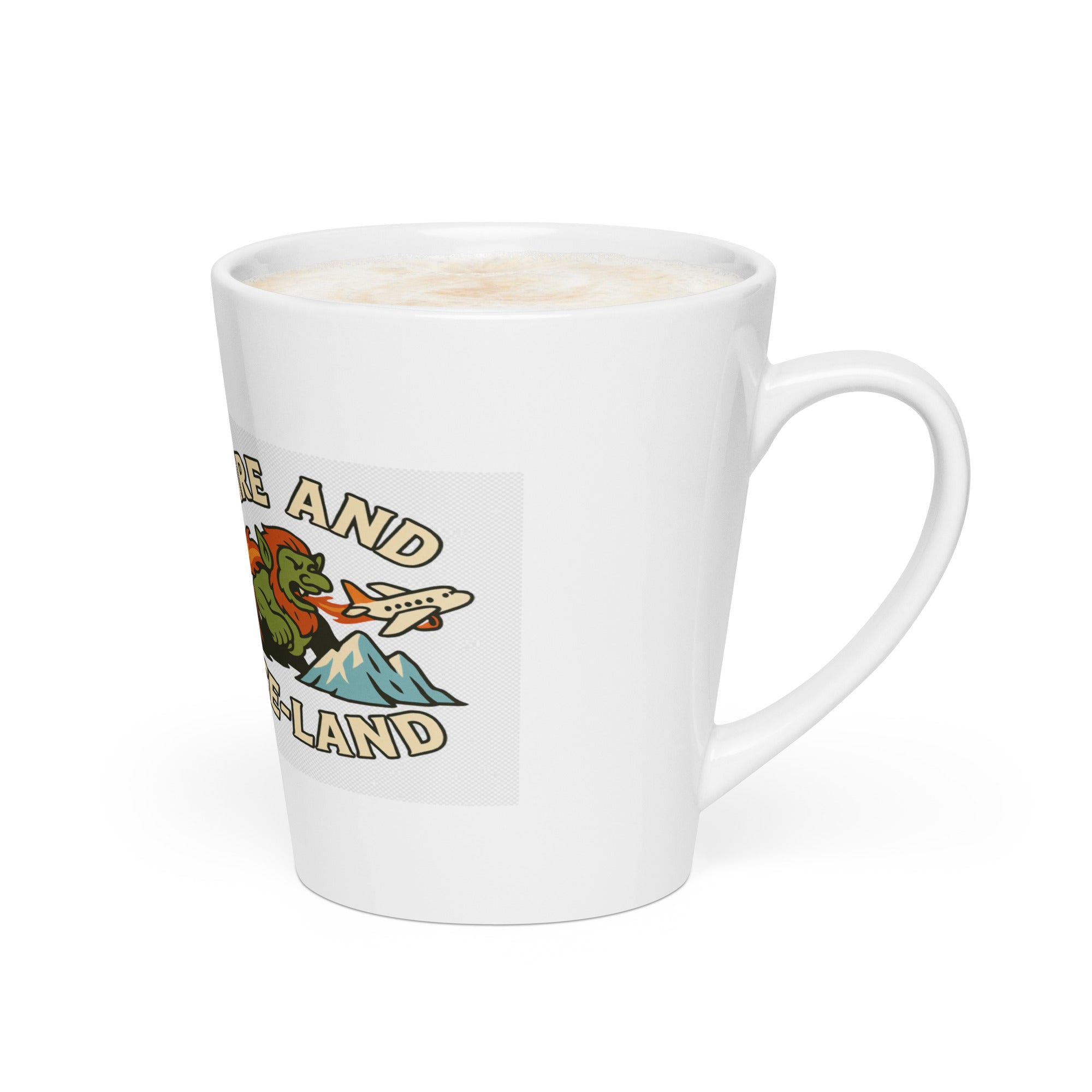 Stylish White Ceramic Latte Mug