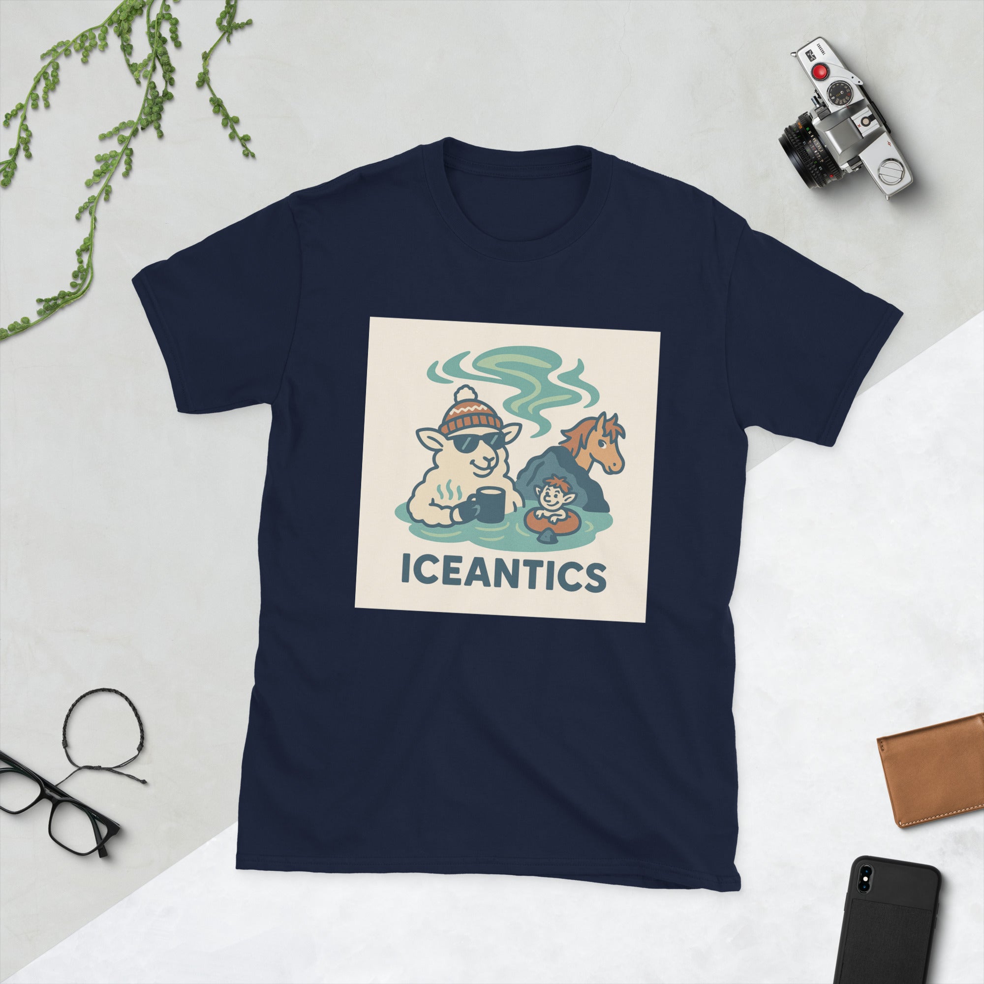 Soft & Comfy Short-Sleeve Unisex T-Shirt Icelandic Humour 